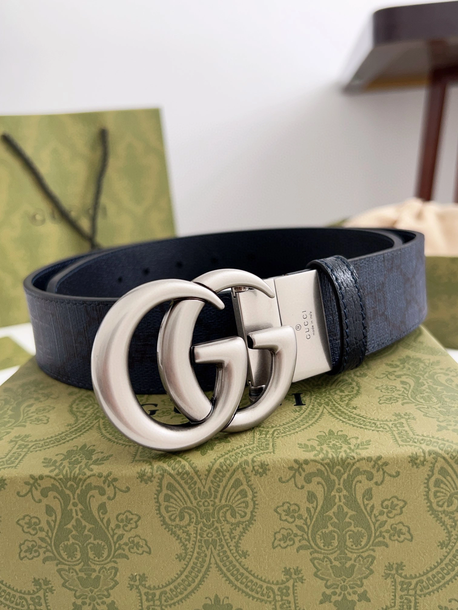 Barbara-- 627055-92TIN-1000 reversible Calfskin 3.7cm item:D-S000A1941R